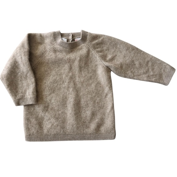 Zara Other - ZARA 100% Cashmere Sweater Long sleeve solid sweater Tan Toddler Size 2-3 Years